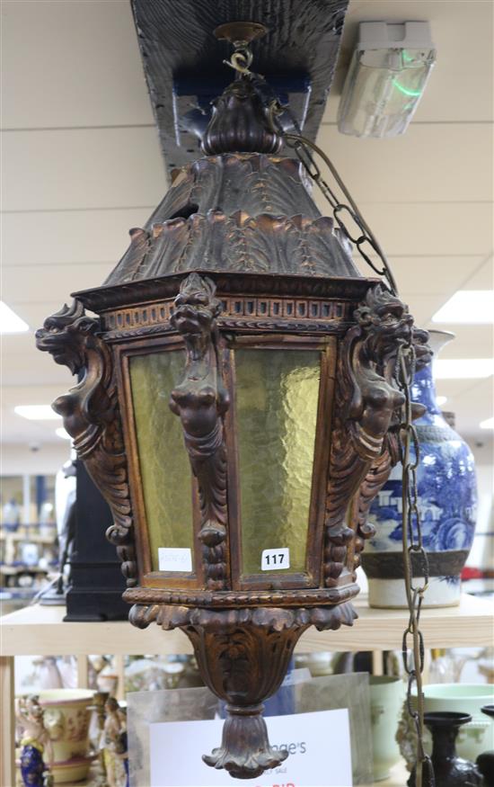 A lantern from The Grand Theatre, Brighton length 80cm